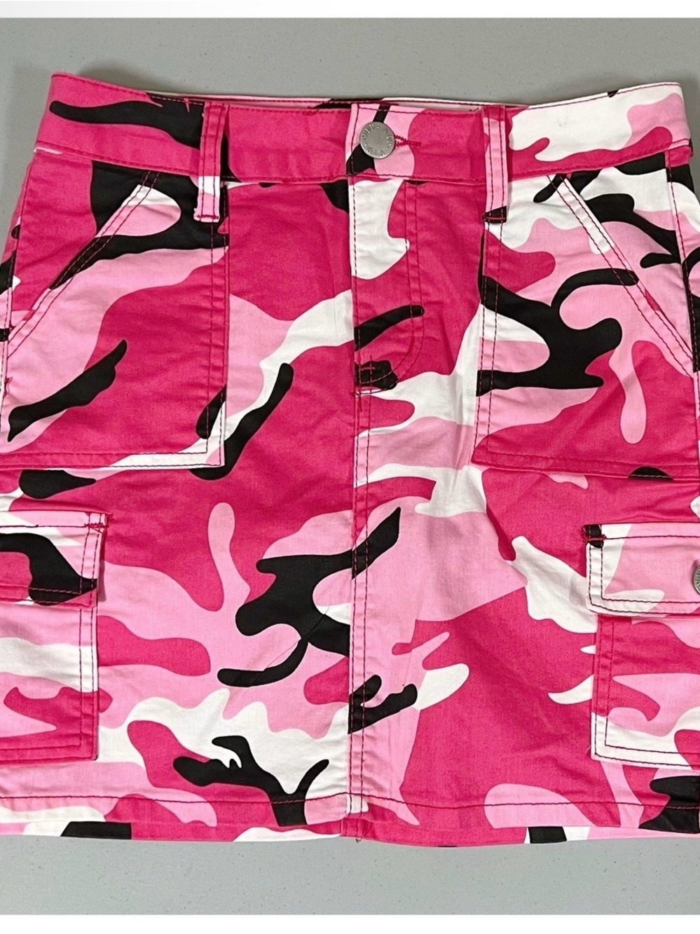 Pink Black Camo Camouflage Print Mini Skirt Bottoms Size S 🩷🖤 #camo #y2k #skirt
